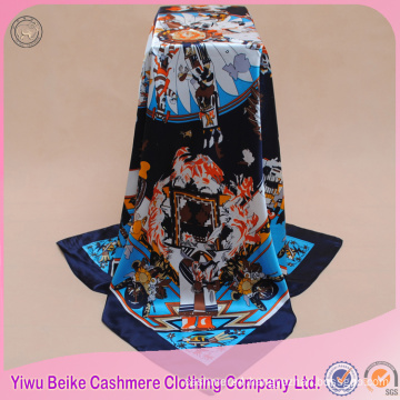 Factory directly sale free sample indian design twill silk satin scarf custom print